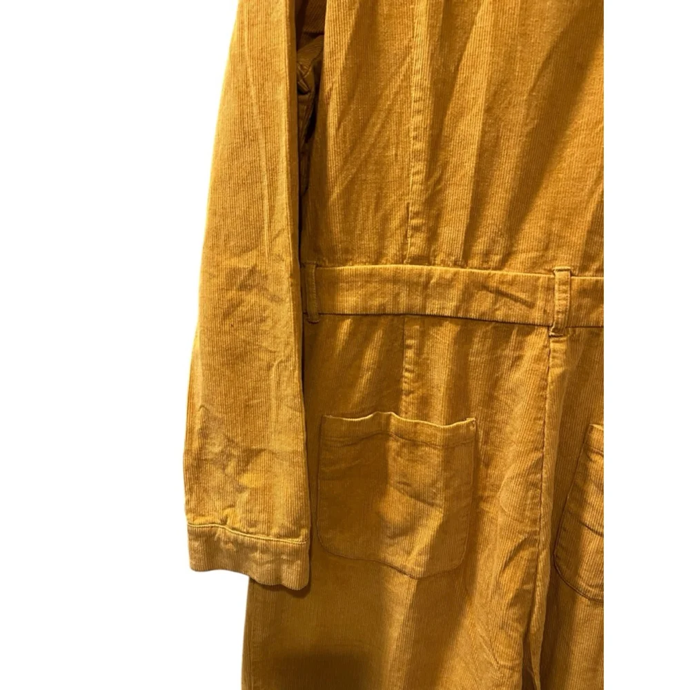 Lazy Oaf NWT Boilersuit Corduroy Jumpsuit Orange Size 16 Women's Long Sleeve - Picture 10 of 11